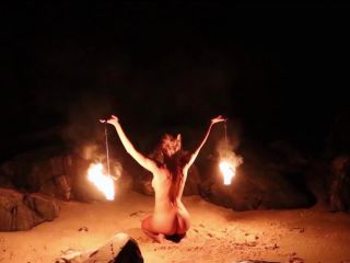 Mistress Alana - Nude Fire Dancing(Femdom porn)-6
