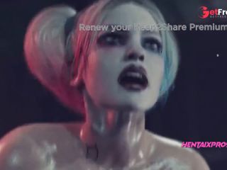 [GetFreeDays.com] Harley Quinns pussy stretched by double penetration  Joker wont be happy - 3D Animation Adult Video June 2023-8