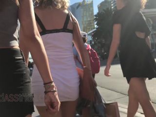 CandidCreeps 884 Dress Too Short in Public Ass Hanging Out Bo-7
