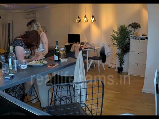 Reallifecam - Guest Girls Lick Each Other And Kiss In Kitchen On The Table 08.06.2024 10.06.2024 - Amateur-3