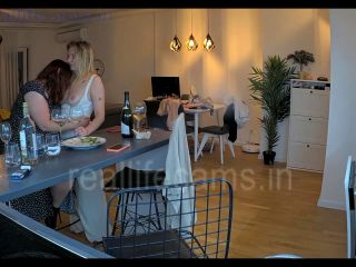 Reallifecam - Guest Girls Lick Each Other And Kiss In Kitchen On The Table 08.06.2024 10.06.2024 - Amateur-5