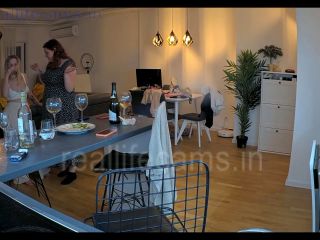 Reallifecam - Guest Girls Lick Each Other And Kiss In Kitchen On The Table 08.06.2024 10.06.2024 - Amateur-9