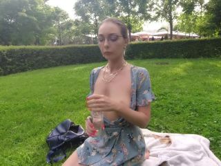 Anastasia Ocean Topless In Park. Showing Tits Outside. Public. Flashing 1080p-8