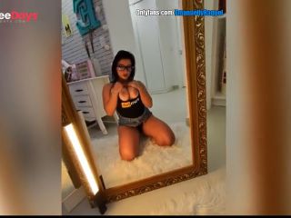 [GetFreeDays.com] Hot latina teasing in front of the mirror filming with her Ray Ban Meta Smart glasses Sex Film April 2023-2