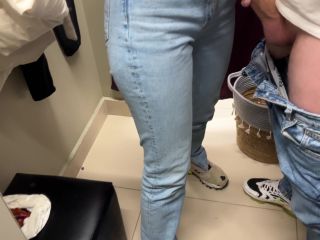 A Real Creampie In The FITTING ROOM! Cum In My Tight Pussy While I Try -3