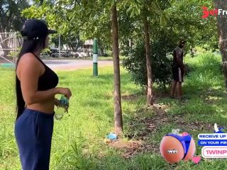 [GetFreeDays.com] Coach shows his huge black cock in the park to busty Silvana Lee - Xander Black Adult Film April 2023-2