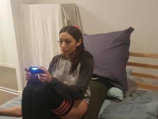 Thigh High Socks Smother While Gaming-3