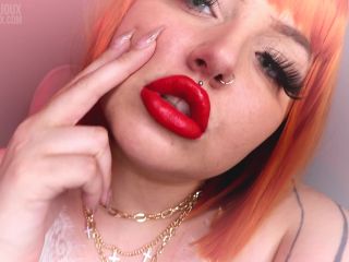 online xxx video 7 cnc fetish femdom porn | Miss Bijoux – Big Red Lips | lip fetish-3