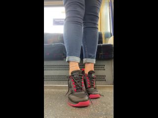 free video 20 foot fetish website feet porn | anas socks 25-06-2021-2145737527-Again me and again on the train taking off my sneakers off | anas socks-2