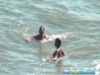Nudist women in the water-7
