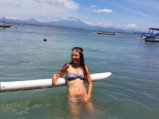 Dream4AngelPussy FLASHING in Paradise # Amateur video on Public Beach among fishermen and locals-7