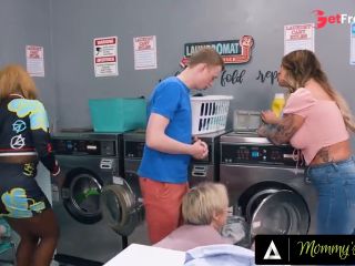 [GetFreeDays.com] MOMMYS BOY - Bored MILF Dee Williams and Her Besties REVERSE GANGBANG Ginger Boy In Public Laundromat Adult Clip January 2023-1