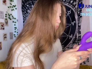 Masturbating My Pussy With A New Toy From Juntame, Female Orgasm  Yoursofia 1080p-0