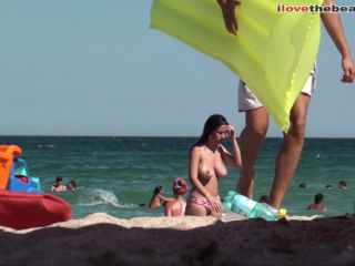 porn clip 11 Dark Hair Big Boobs Babe Topless On Public Beach – Ilovethebeach 93 – Hd 720P, amateur big girls on teen -6