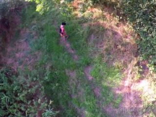 Accidental meeting in the forest leads to doggy style fuck. Teen!-0