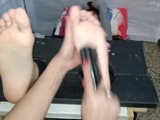 clip 40 Hot Student Emilys Super Ticklish Soles In The Vertical Stocks! - slim - feet porn goth foot fetish-9