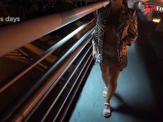 [GetFreeDays.com] Luscious Milf walks without Bra and Panties on the Bridge Porn Leak April 2023-7