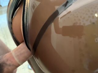 Wild sex in LATEX CATSUIT ends with huge cumshot with tinylatexbunny-9
