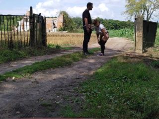 Risky public blowjob near ruined factory-5