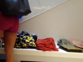 Candid voyeur 2 spandex hotties shopping-3