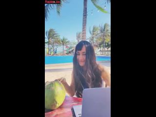 [GetFreeDays.com] Me- sexy girl and coconut. Poolside paradise alert Adult Stream October 2022-5