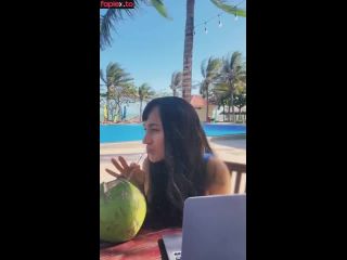 [GetFreeDays.com] Me- sexy girl and coconut. Poolside paradise alert Adult Stream October 2022-7