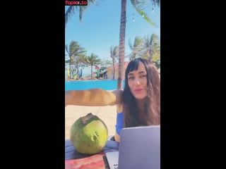 [GetFreeDays.com] Me- sexy girl and coconut. Poolside paradise alert Adult Stream October 2022-8