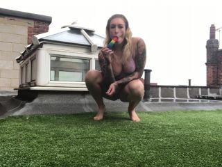 Ava_Austen Sneakily Masturbating Outside with Dildo - Public Flashing-1