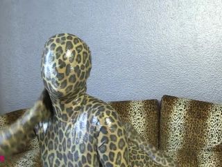 Snake woman in spandex catsuit-2