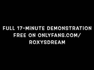 How To Reach Orgasm  Demonstration With Dildo By Roxy Fox G  A Spot 720p-9