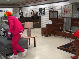GIbbyTheClown - Furniture Salesman Gets Fucked In Store - Public Blowjob-4