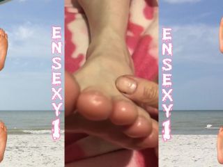 ENSEXY1: Foot Worship - Relax By Beach Foot Fetish For All - (Feet porn)-7