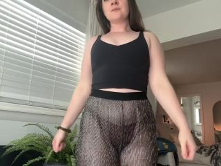 Flexibility Challenge In SeeThrough Pants With No Undies 720p-2