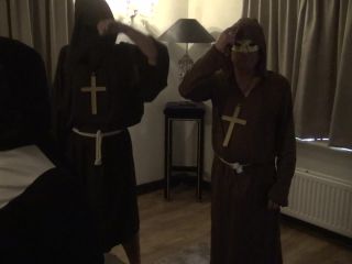 M@nyV1ds - cumbizz - Halloween Bukkake Cum Nun teaser-4