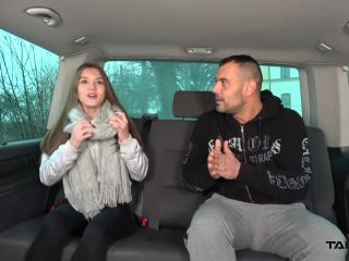 Outstanding adorable teenager play with big cock in driving car till cum-0