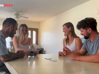 [GetFreeDays.com] Playing cards with our close friends ends up in WIFE SWAPPING - Sammm Next Door and Stella Sedona Sex Video May 2023-0