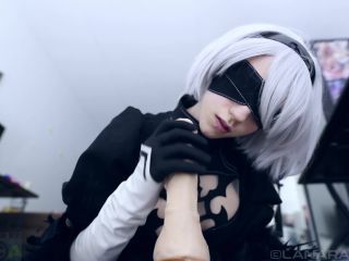 Porn online For The Love Of Lana - NieR Automata: 2B POV Footjob femdom-0