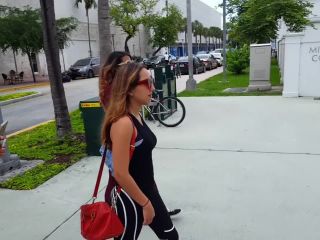 Candid vor hot ass in striped leggings incredible-2