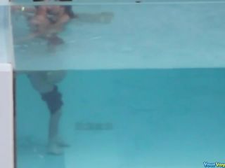 Couple fucking in the hotel  pool-2