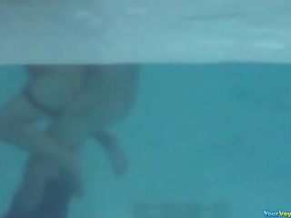 Couple fucking in the hotel  pool-7