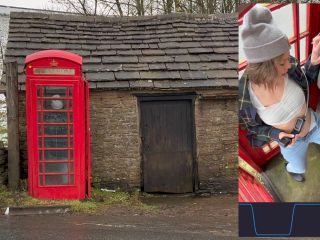 Cumming Hard In Public Red Telephone Box With Lush Remote Controlled Vibrator In English Countryside 1080p-7