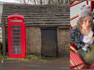 Cumming Hard In Public Red Telephone Box With Lush Remote Controlled Vibrator In English Countryside 1080p-9