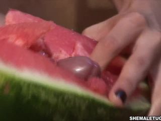 Yris Schmit Teen Shemale In Fuck A Watermelon-7