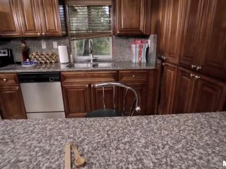 Maddie Winters in Tiny Blonde is Served Dick in the Kitchen, blonde pornstar sex on teen -1
