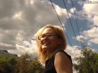 Dirty feet – City Feet – A blonde in a black dress. Part 4., quicksand fetish on public -0