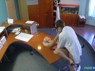 Perfect Sexy Blonde Gets Probed By Doctor On Reception Desk - April 07, 2014-7