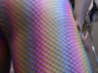 adult xxx clip 8 Ass tease with rainbow fishnet pantyhose - fetish - fetish porn amateur milf orgasm-5