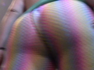 adult xxx clip 8 Ass tease with rainbow fishnet pantyhose - fetish - fetish porn amateur milf orgasm-7