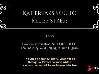 [GetFreeDays.com] Preview Kat breaks you to relief stress - Femdom Humiliation JOI Porn Stream February 2023-0