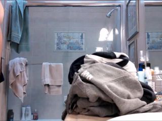 Nice brunete teen with hairy pussy taking a shower. hidden cam - amateur porn - amateur porn clothing fetish-2